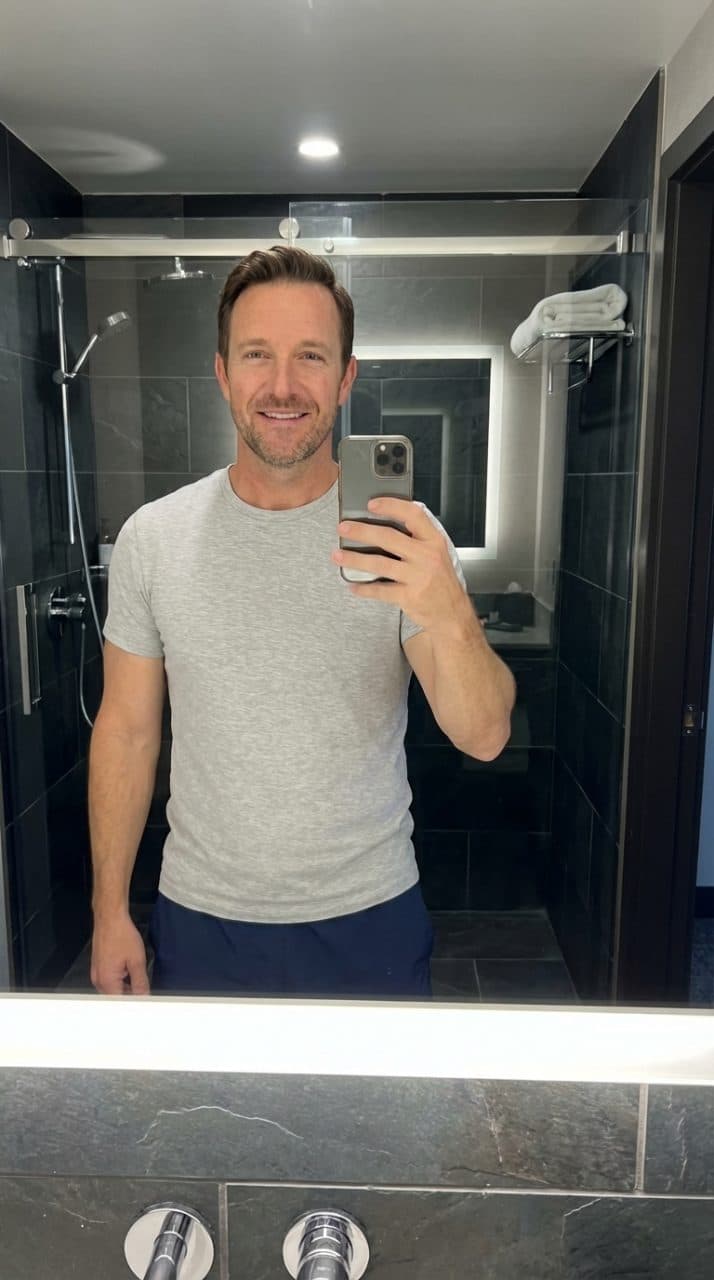 Bathroom Mirror Selfie