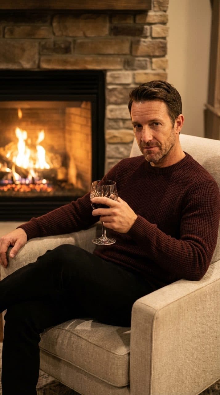 Fireside Gentleman Portrait