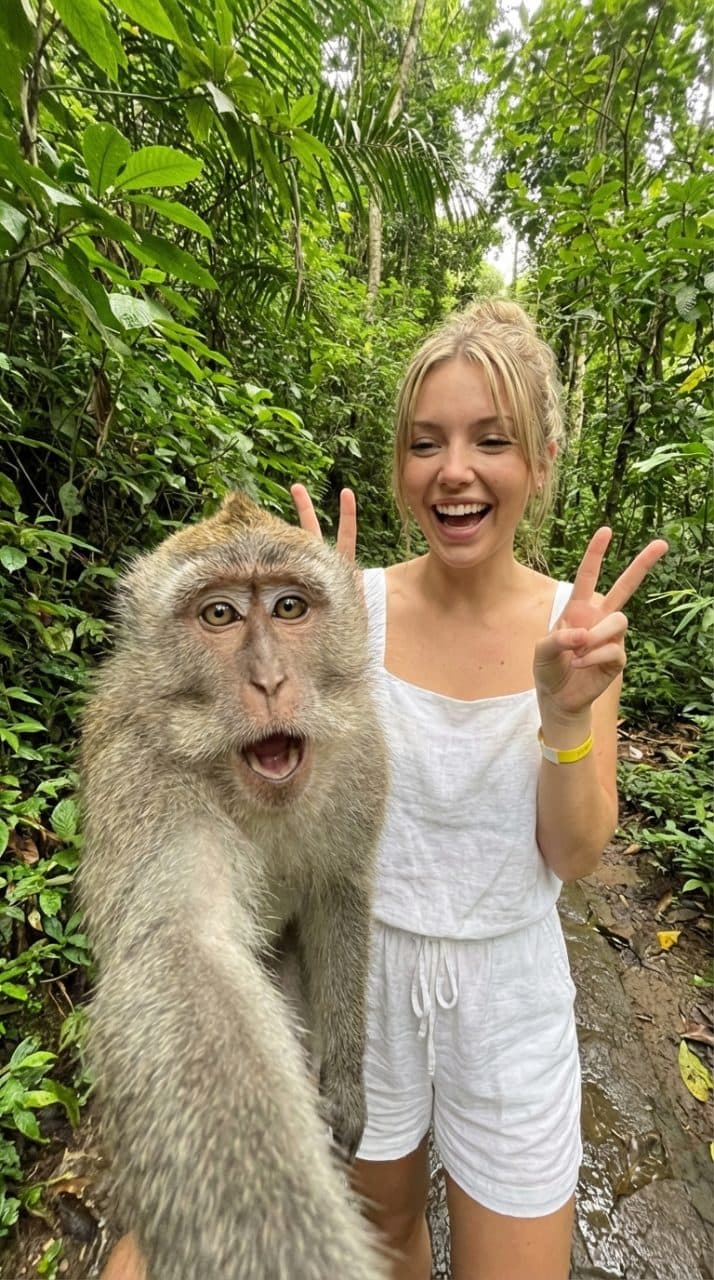 Monkey Jungle Selfie