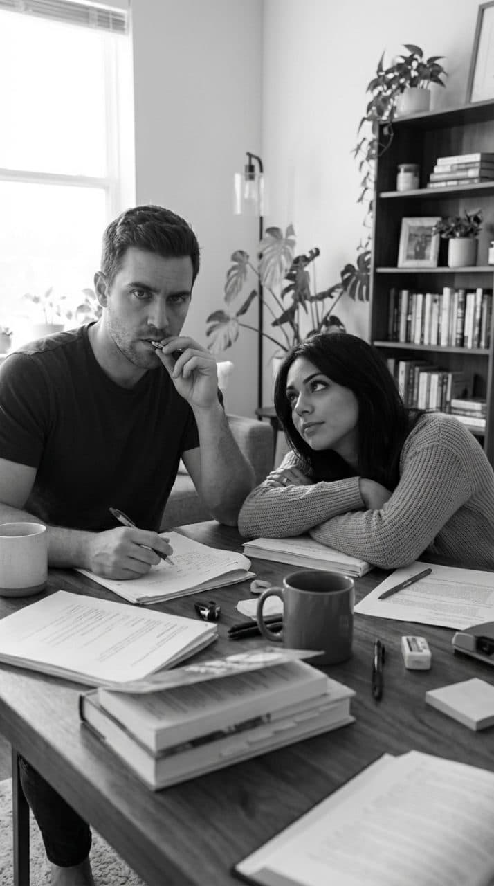 Monochrome Cafe Moment